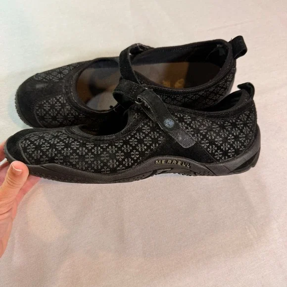 Merrell Circuit Mary Jane Shoes Womens 9 Black Gorpcore Mori Kei Forest Granola - Picture 2 of 6